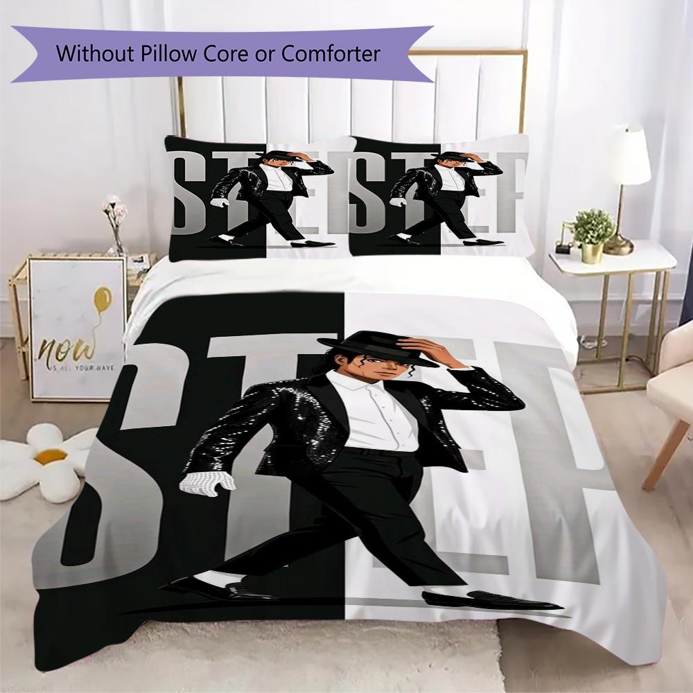 Michael Jackson Dangerous World Tour Threepiece Set Without Core 1 Duvet Cover 2 Pillowcase Without Core Duvet Cover And Pillowcase