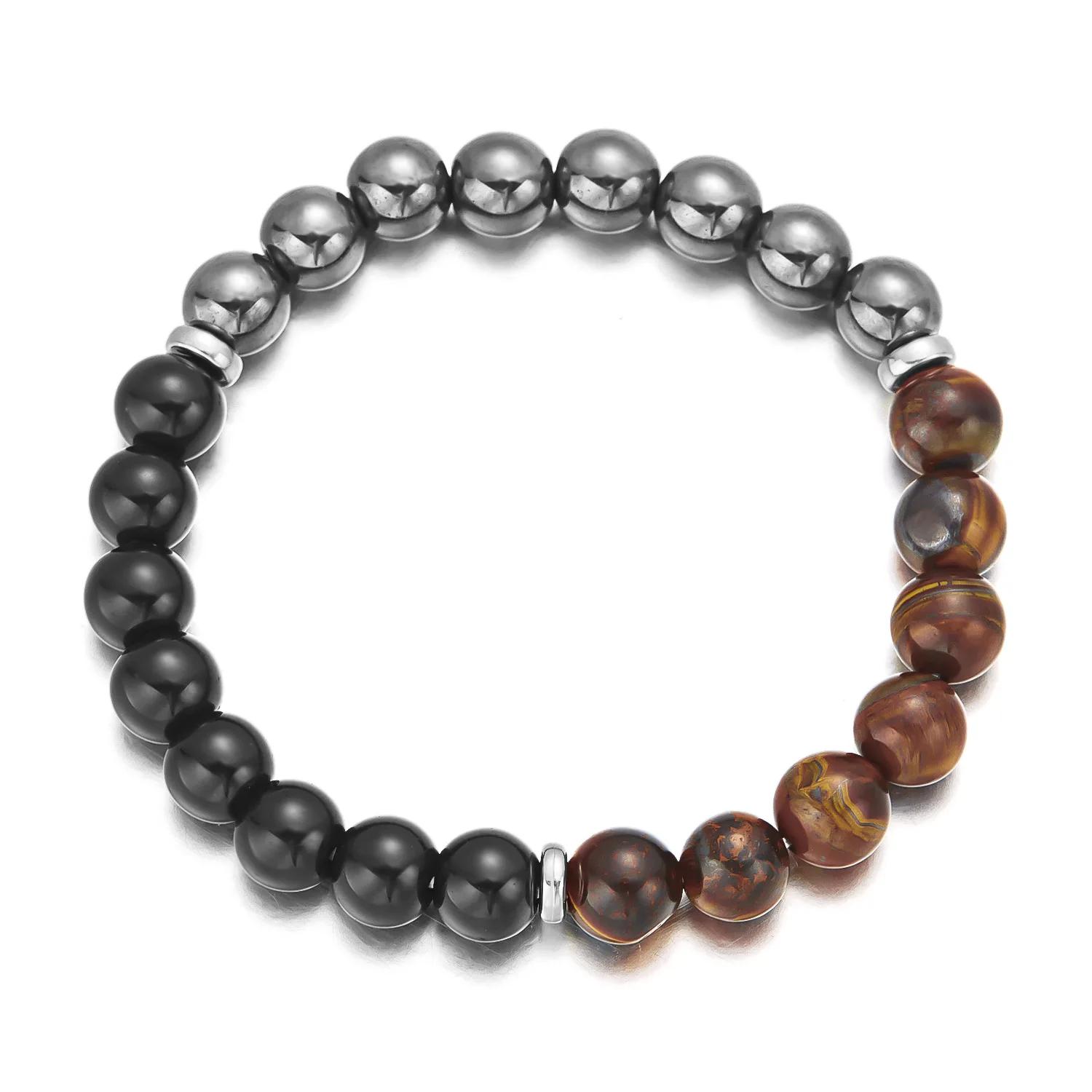 Men Obsidian Bracelet Trendy Ins Niche Design Trendy Retro Transit Bead Bracelet Men s Bead Women s Bracelet