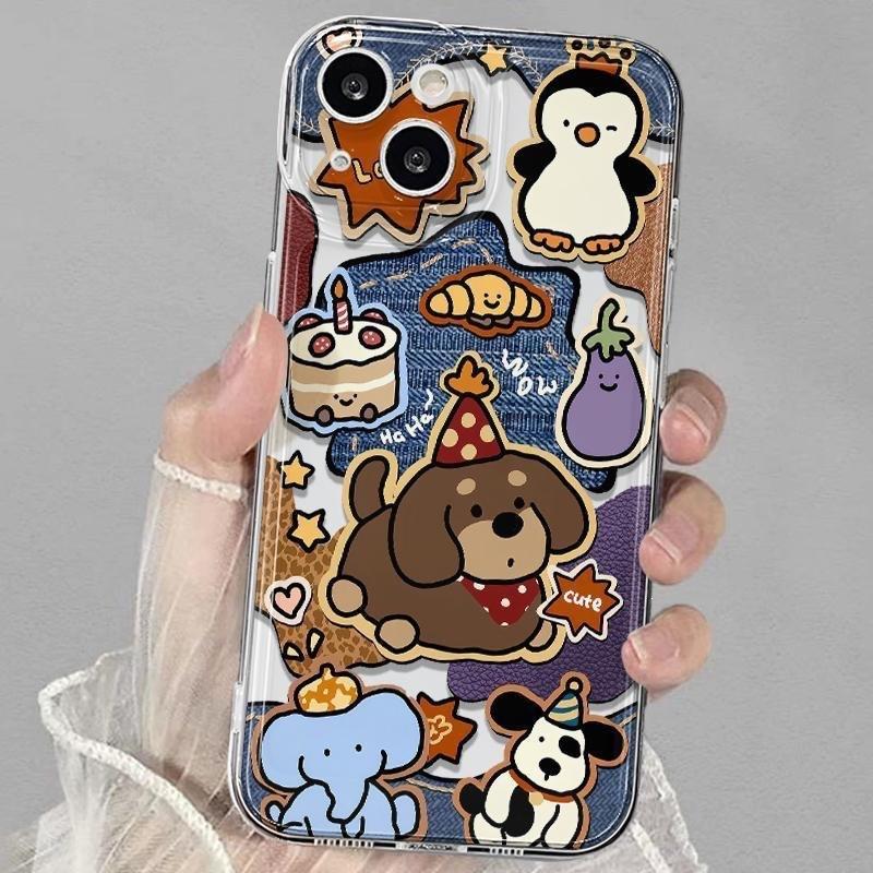 Dessert Animal New Mobile Phone Case All-inclusive, Suitable for Apple, Huawei, Xiaomi OPPO OnePlus Vivo Honor Redmi