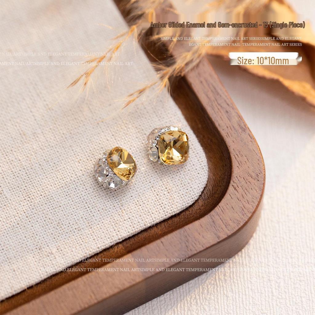 2026 Year of the Horse Luxury Alloy Nail Art: Zodiac Horse Glitter Zirconia Diamond Decorations for Fortunate Nails