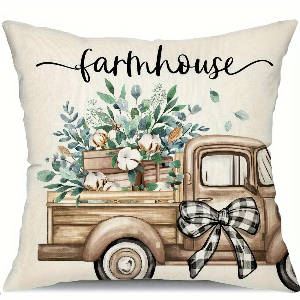 Sweet Home Pattern Design, Soft and Comfortable, Sofa and Chair Cushion Cover, Suitable for All Kinds of Rooms and Places