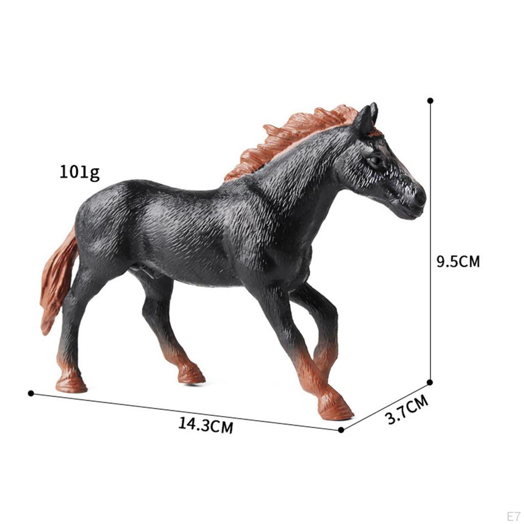 Horse Model Wildlife Figurine Educational Toy for Kids Ages 3-8
