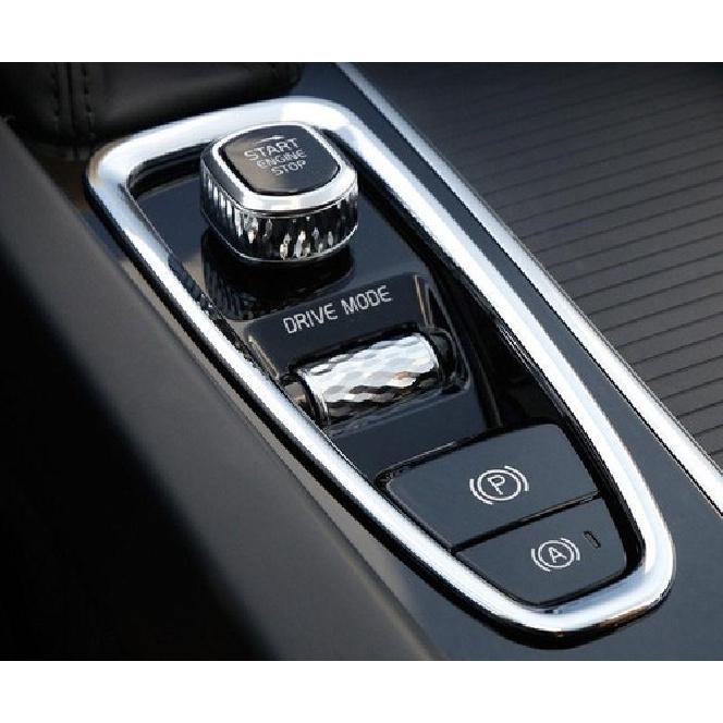 For Volvo XC60 XC90 S90 V 2018 -2023 Chrome Gear Electronic Handbrake Cover Trim