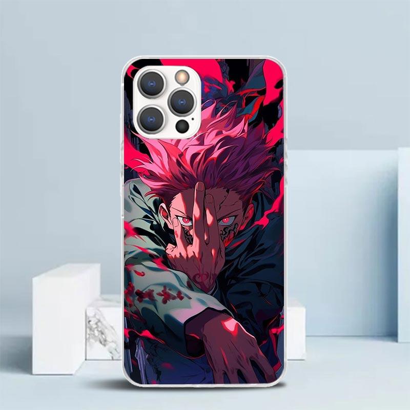 

Горячий аниме чехол для телефона JusuKaisen для IPhone 16 17 Air 16E 15 14 Plus 13 Mini 12 11 Pro Max 7 8 + SE 2020 Мягкая задняя крышка из ТПУ 16 1 iPhone 13