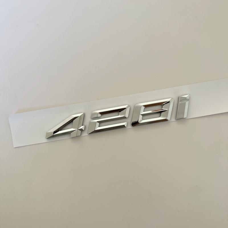 Car 3D ABS Trunk Letters Logo Badge Emblem Styling Decals Sticker For BMW 4 Series 420i 425i 428i 430i 435i 440i F30 F32 F33 F36