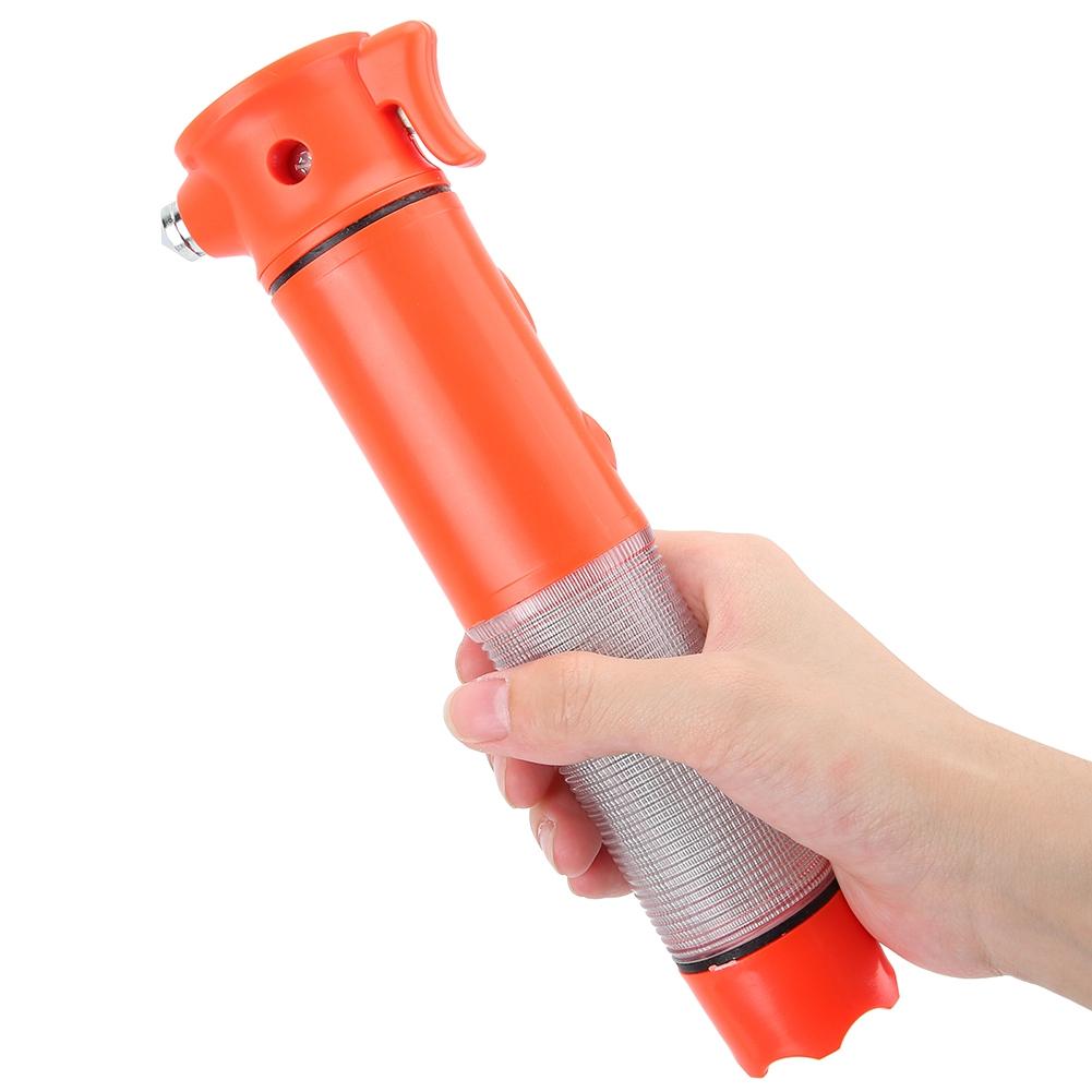 6 In 1 Multifunction Safety Hammer With LED Light Flashing Alarm Car Escape Window Breaker