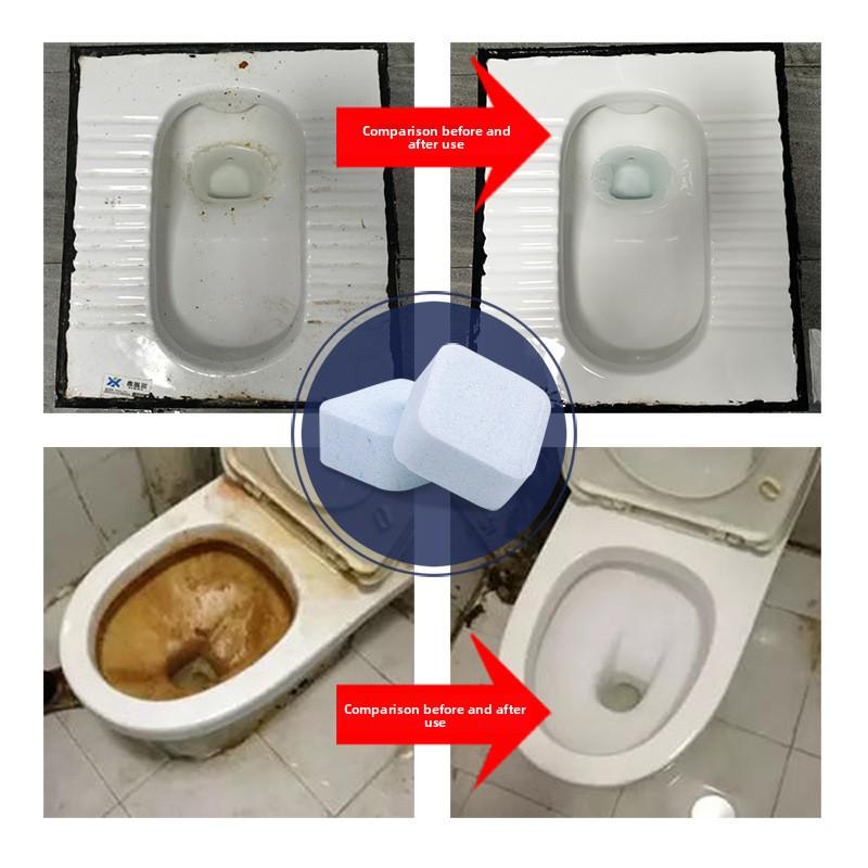 Pastillas Limpiadoras para Inodoro Paquete de 12 Piezas para Uso Doméstico, Desodorizan y Eliminan Manchas