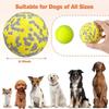 High Elastic Dog Ball, New Material Dog Toy, Indestructible Dog Toy, Dog Gift for Small and Medium Dogs(Yellow+Orange) (Yellow+Fluorescent)
