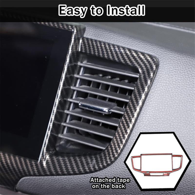 A87Q-For Honda Pilot 2016- Ridgeline 2017- Passport - Car Dashboard Navigation Panel Frame Trim Accessories