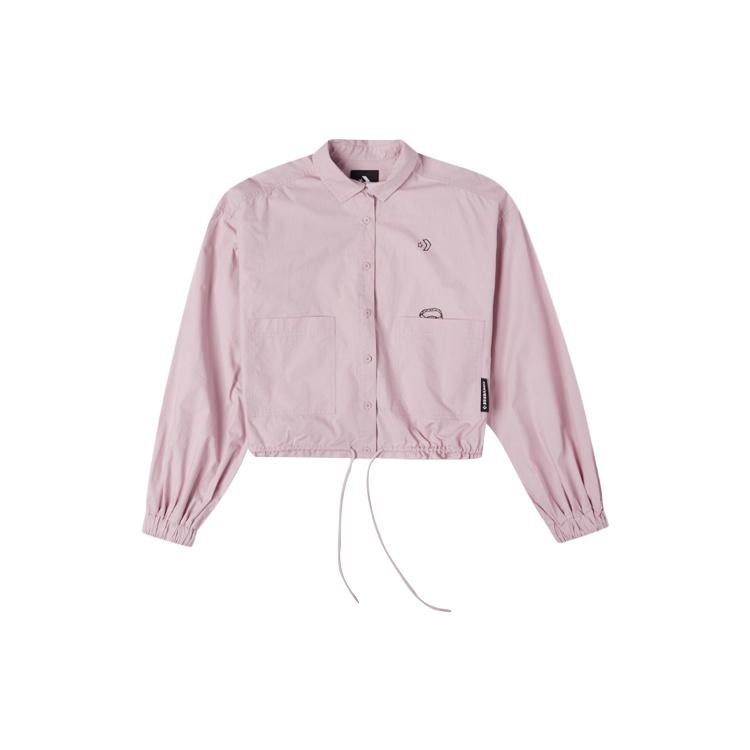 (WMNS) Converse Small Logo Casual Shirt Jacket Pink Purple Women s 10023159-A02 XL