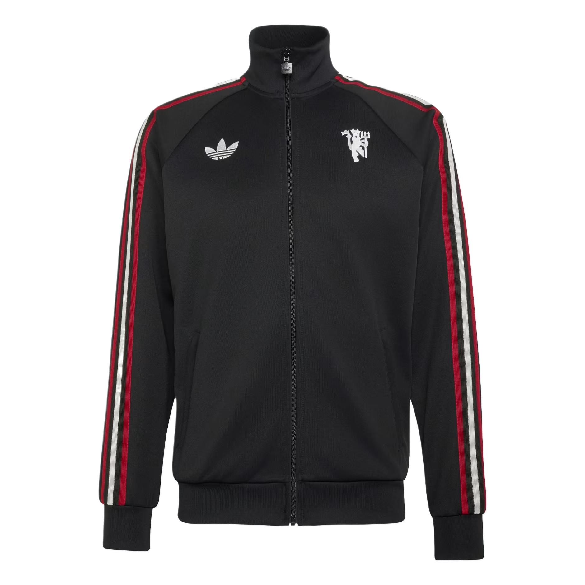 

Adidas Originals Manchester United Solid Color Retro Comfortable Fitted Jacket Men jackets JZ2230 S