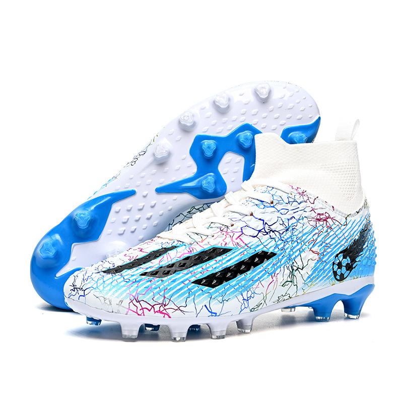 

Manufacturers help 2025 high-top football shoes with broken nails and long nails Men s and women s World Cup training shoes Teenagers and children s 33