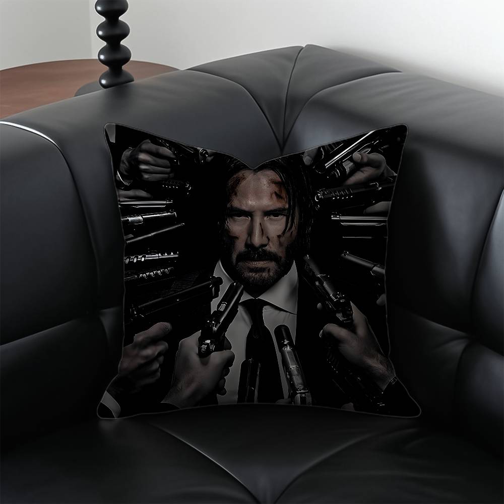 

JJohn WWick Handsome Pillow Case Antidustmite Pillowcase Invisible zipper silky short plush Sofa cushion cover 30X30cm