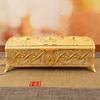 Vintage Jewelry Box Elegant Colorfast Alloy Rustproof Soft Velvet Lined Trinket Storage for Home Office Decor