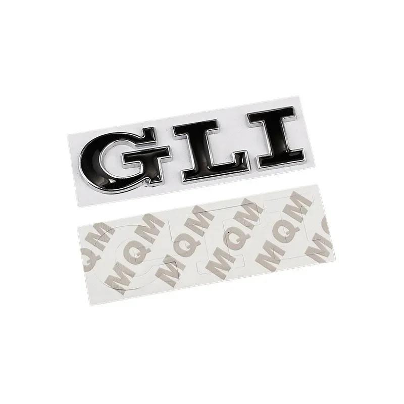 AABIO1 3D Metal Letters GLI Logo Rear Trunk Emblem Badge Car Decal For GTI Volkswagen VW Jetta Passat Virtus Golf Stickers
