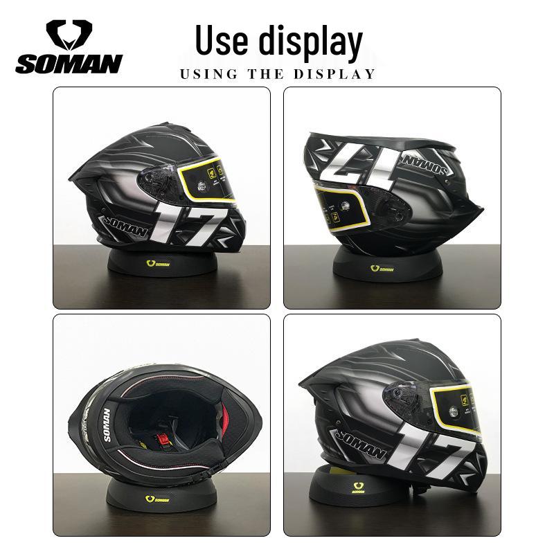 Black Non-Slip Multifunctional Helmet Cushion for Full & Half Face Helmets, Model HP02