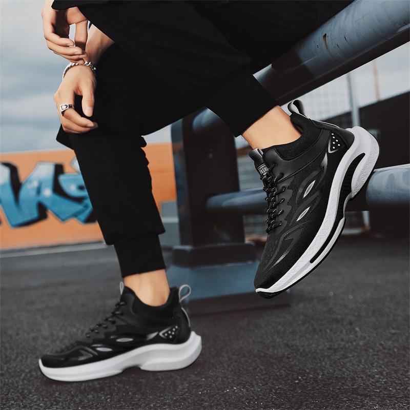 Summer invisible inner height-increasing shoes mesh breathable fly-woven running shoes casual sports dad shoes