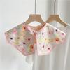 42*43cm Print Flower Sunscreen Shawl Scarf Decoration Fake Detachable Collar Protect Neck Shoulder Women Girl Dress Accessories