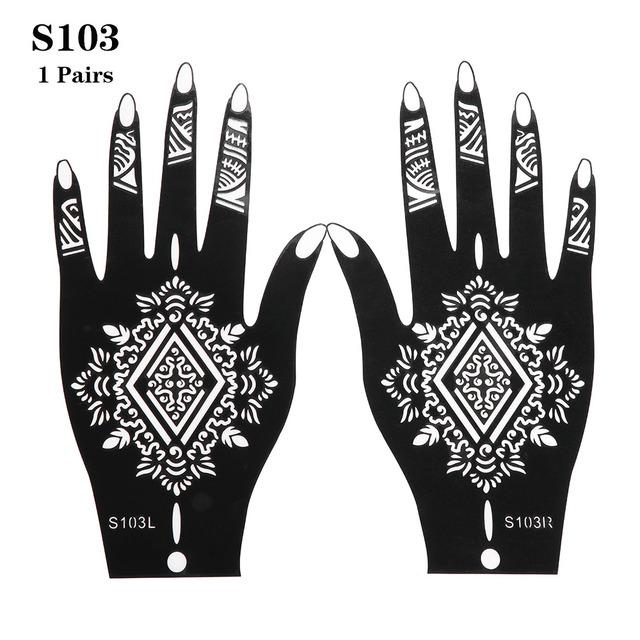 buy professional henna stencil temporary hand tattoo body art sticker template wedding tool india flower tattoo stencil at affordable prices free shipping real reviews with photos joom