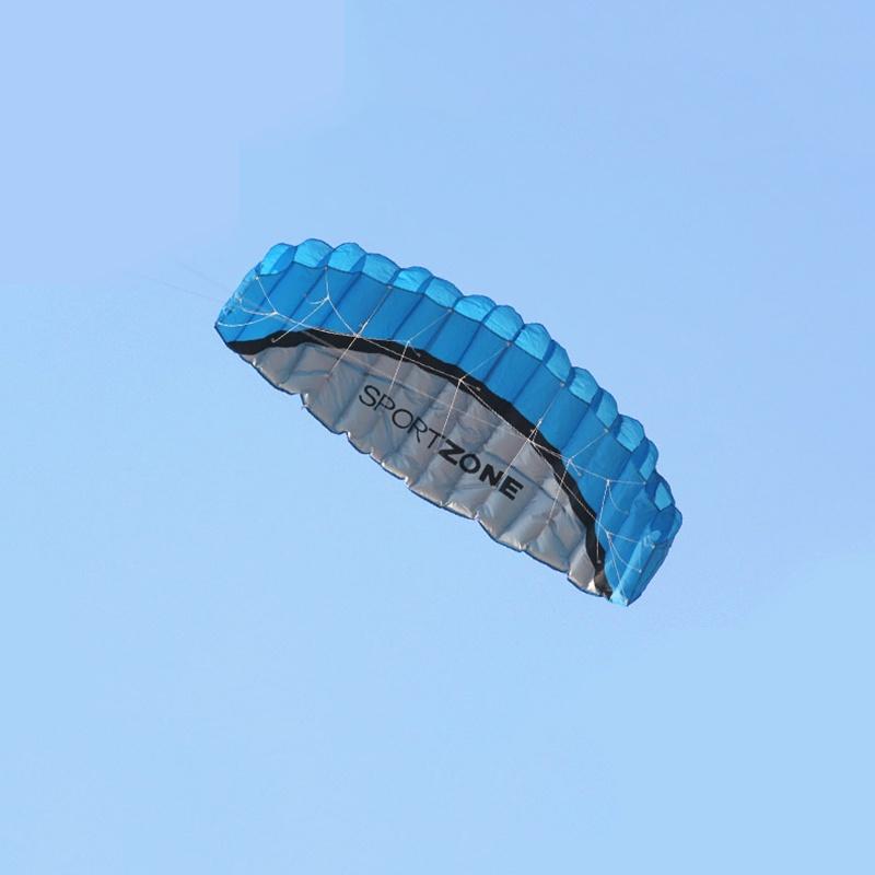 Vibrantly Colored New 2.5m Dual Line Parafoil Parachute Stunt Sport Kite For Outdoor Fun