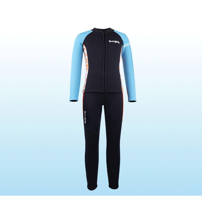 2.5MM Children's Diving Suit Split Long-sleeved Warm Swimsuit Boys 'cold-proof Snorkeling Surfing