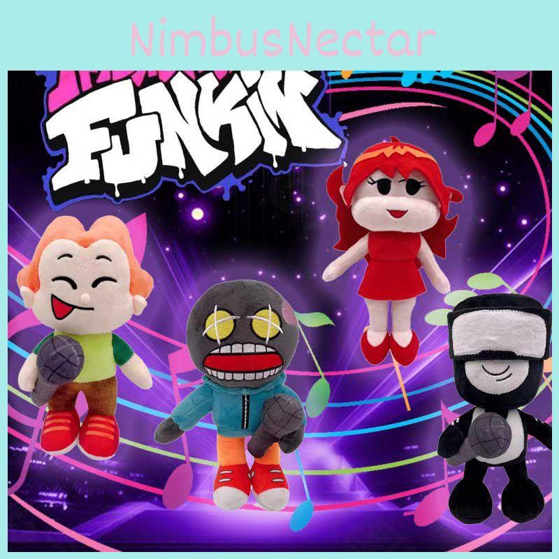 Night Friday Funkin Plush Toy Fnf Girlfriend Captain Pico Whitty Stuffed Doll