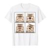 Perserkatze im Fotostudio Lustige Pelzige Niedliche Katzen Gesichter T-Shirt Für Männer Frauen 100% Baumwolle T-Shirts Kurzarm Oberteile 04272