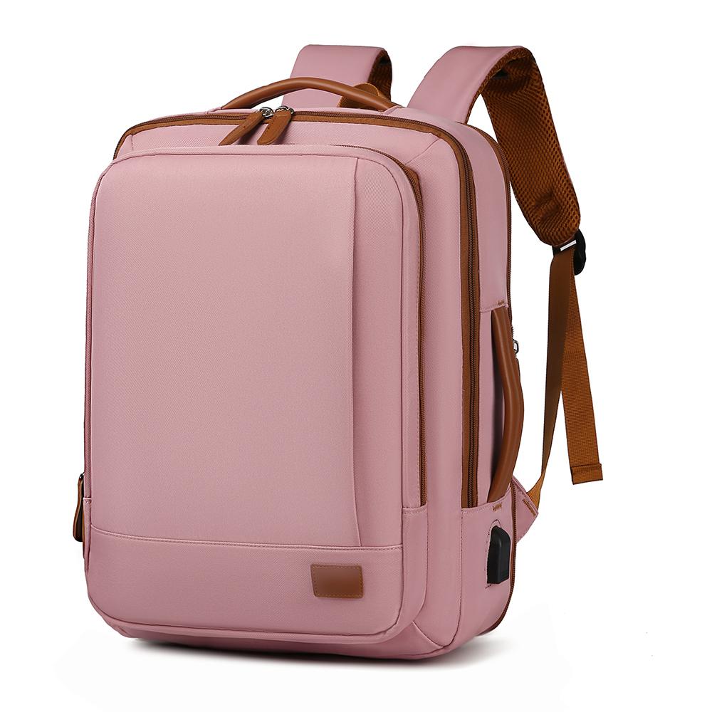 

Дорожный рюкзак большой вместимости 41*30*12 Расширяемый на 6 см с отделением для компьютера для мужчин и женщин Та же дорожная сумка розовый