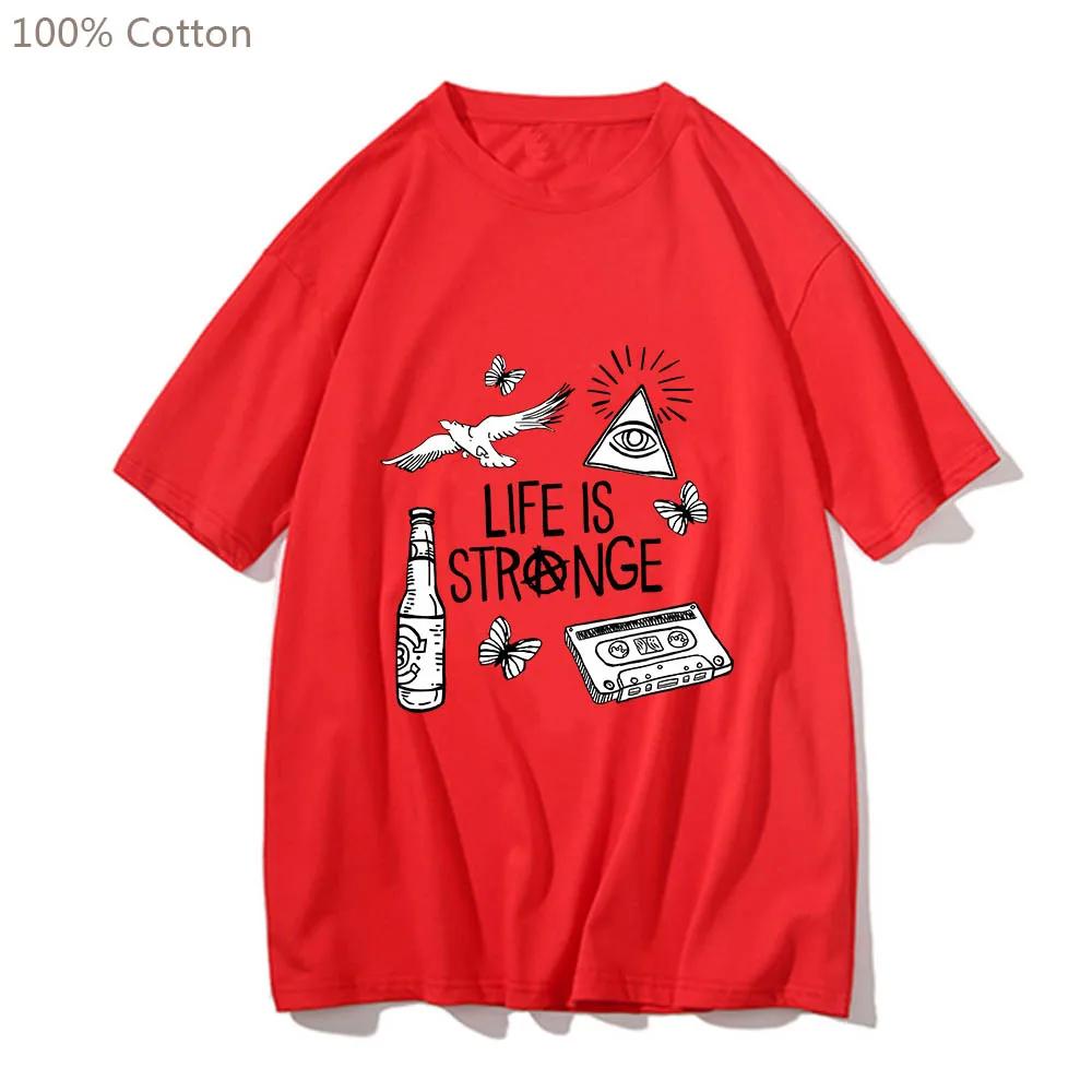 Life Is Strange Harajuku Anime T-shirts Cute Manga/comic Tshirt Funko Pop 100% Cotton Tee-shirt Short Sleeve Men/women T Shirt