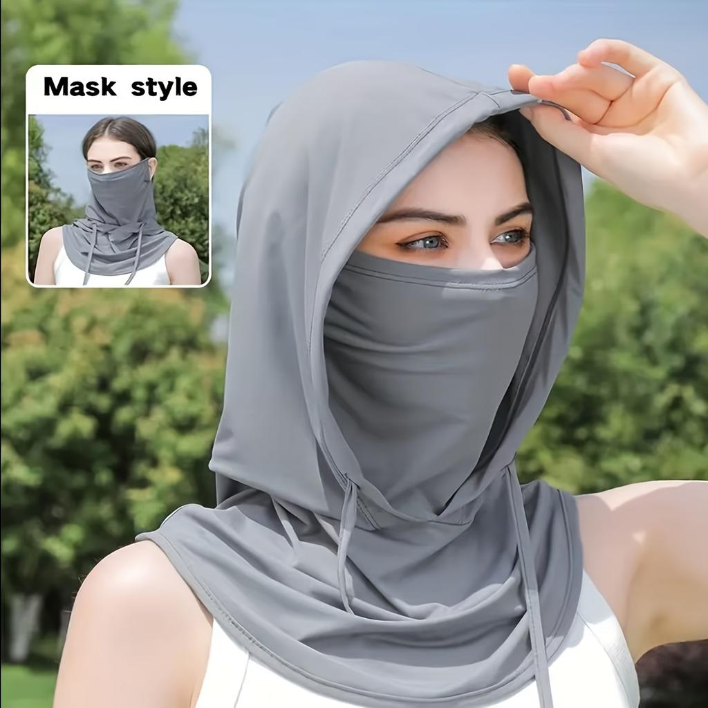 Men's & Women's Full Face Mask with Neck Coverage - Quick-Dry Breathable, Elastic Sporty Design for Cycling, Outdoor Activities & Casual Wear
