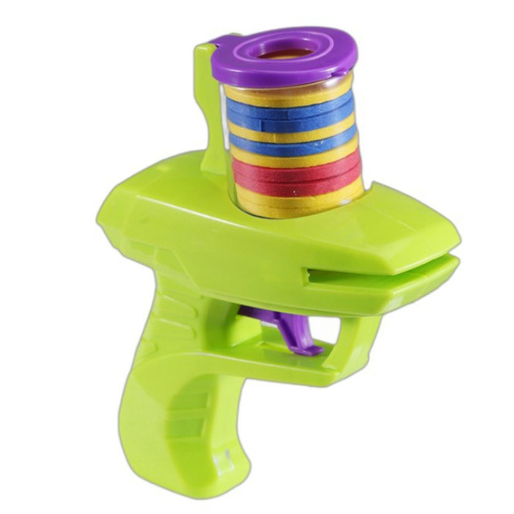 Foam Disc Launcher Flying Disc Handheld Shooter Indoor And Outdoor Girls Birthday For Boys Back P5Q9