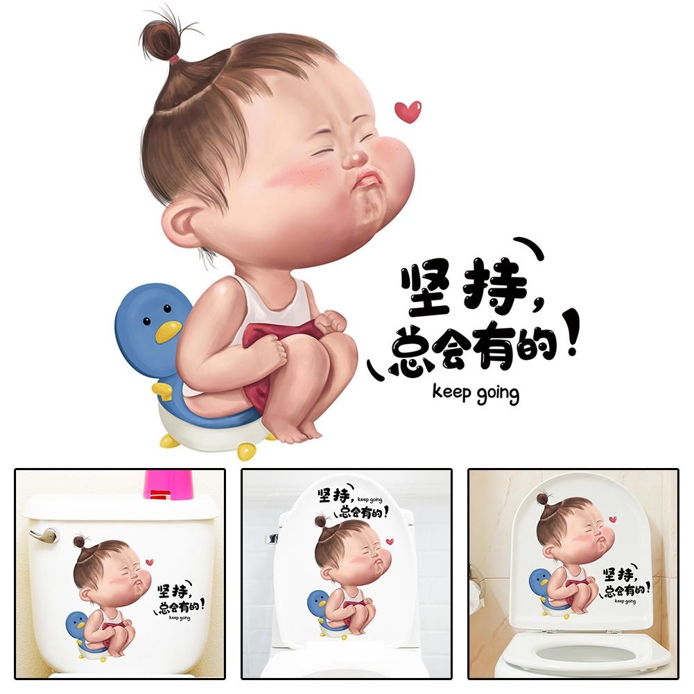Sticker PVC Sticker Toilet Lid Stickers Toilet Stickers