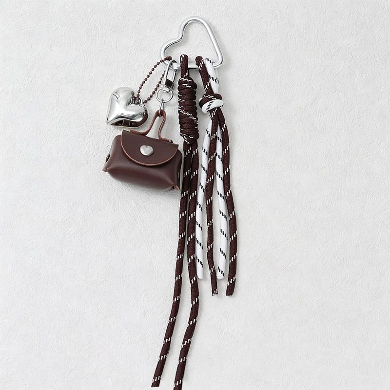 Yogodlns Handmade Nylon Woven Rope Bag Pendant Cute Mini Bag Fashion Backpack Handbag Hanging Bags Accessories