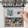 Minecraft Mini Workbench Acrylic Fridge Magnets - Movable Backpack Decorations