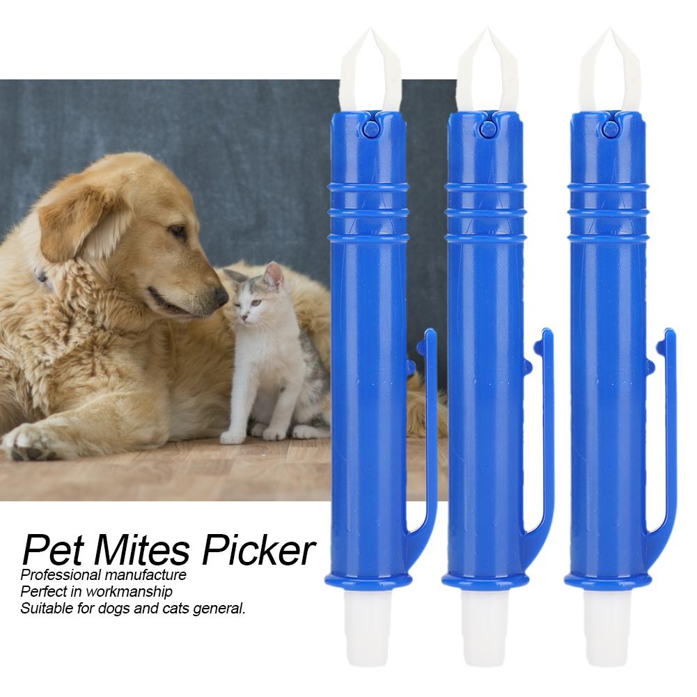 3Pcs Pet Lice Remover Flea Clip Tick Tweezers Mites Picker Tool for Dogs Cats General