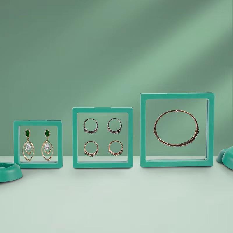 Transparent PE Film Suspension Box Ring Pendant Jewelry Packaging Box Jewelry and Accessories Badge Display Boxes 10pcs Dustproof and Antioxidant