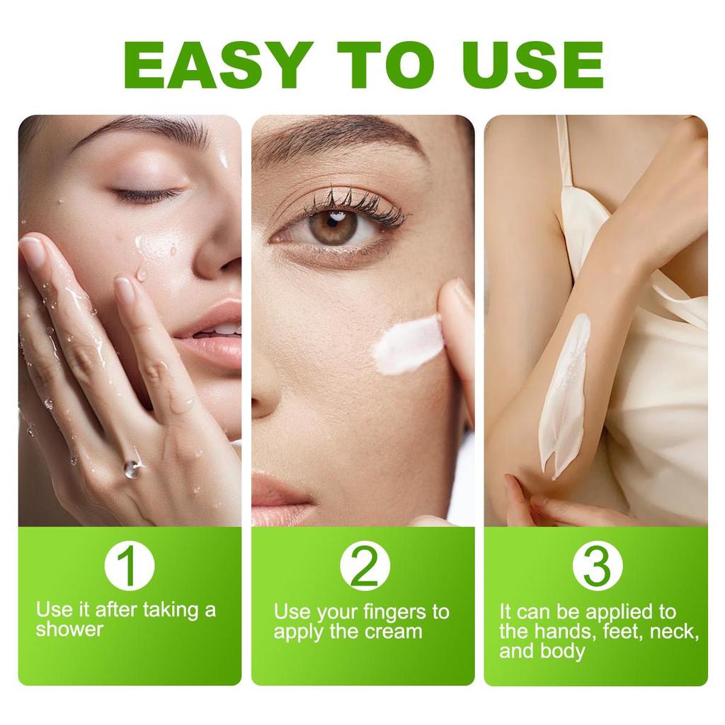 Aloe Vera Face & Body Cream - Soothes Skin Irritations and Burns, Moisturizes Skin and Improves Skin Tone - Hydration for Dry Skin,300ml