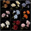 Silk Petals Lifelike Flowers Multicolor Faux Flower Peony Peony Artificial Flower  Wedding Ornament
