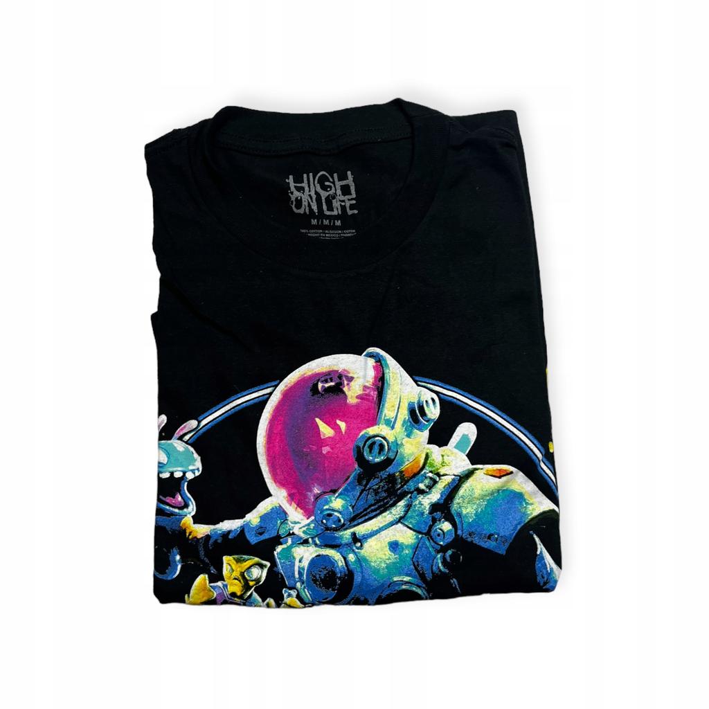 Koszulka T-shirt męski okrągły dekolt SPENCER'S nadruk L