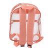 PVC Transparent Backpack Portable PVC Zipper Design High Capacity Clear Backpack for School Pink