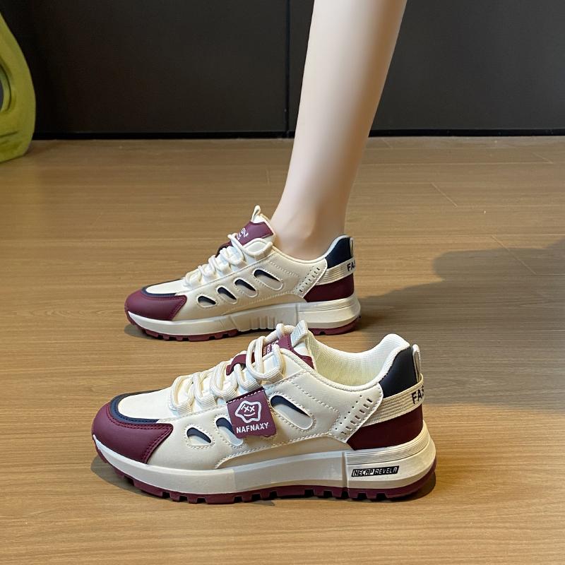 

Fashion CRLAYDK Designer Womens Chunky Sneakers Walking Leather Fashion Shoes Comfortable Casual Platform Sports Ladies Running Tennis 40