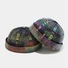 Frühling und Sommer Baumwolle Druck Docker Mütze Schirmlose Mütze Skullies Beanie Mützen Vermieter Matrosenmütze Herren und Damen 35