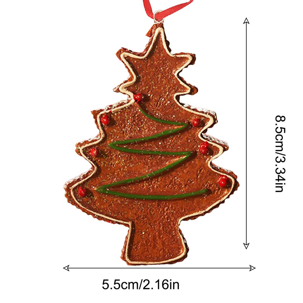 

Пряничные человечки, украшения для рождественской елки, рождественские смоляные милые пряничные кулоны, праздничные, очаровательные, праздничные