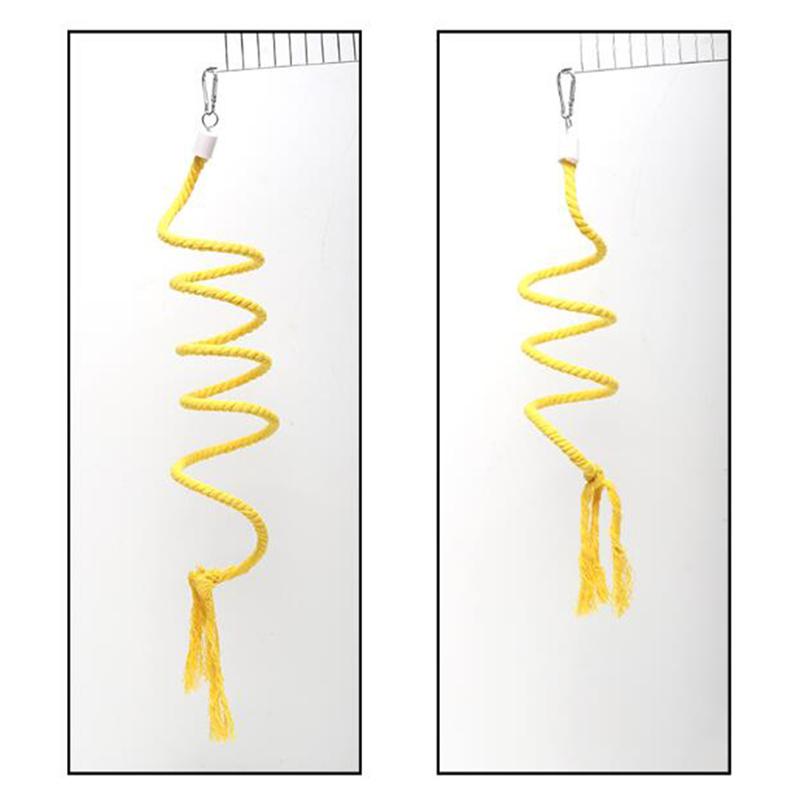 Creative Parrot Climbing Ladder Rotating Swing Bird Hanging Standing Rope Toys