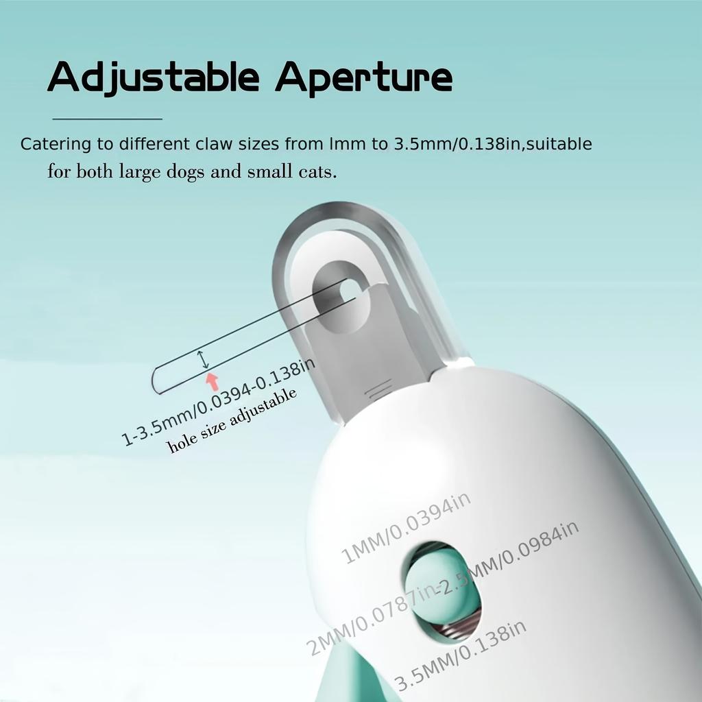 Adjustable Aperture Nail Clipper, A Professional Beauty Tool for Cats and Dogs, Suitable for Small To Large Pets