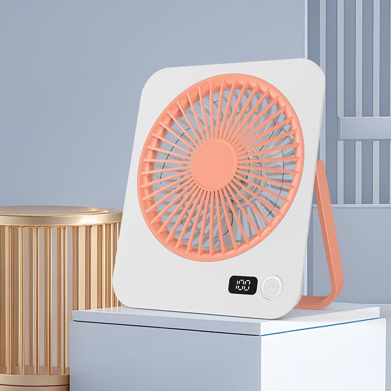 2025 Portable USB Rechargeable Mini Wall-Mounted Desktop Fan - Silent, Lightweight & Powerful