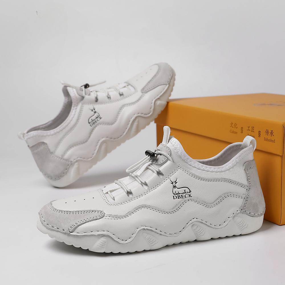 Top Layer Leather Cowhide Plus Size Women's Shoes Outdoor Casual Shoes Autumn and Winter Sports Shoes