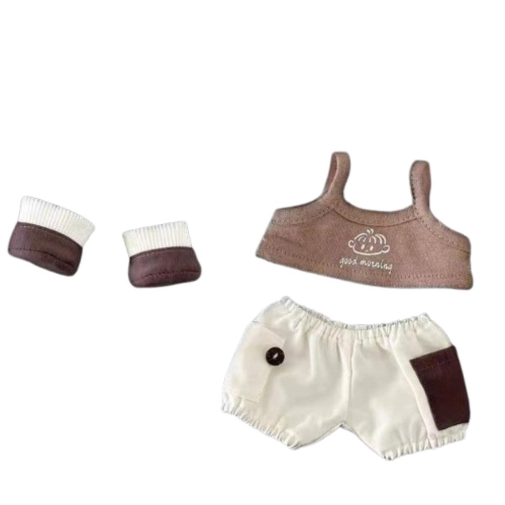 Lovely Design 20CM Cotton Doll Clothes Cartoon Cotton Plush Dolls Skirt  Children's Gift