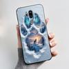 Case For LG G7 ThinQ Casing G710EM Cute Love Rabbit Funny Cartoon Ultra Slim TPU Black Silicone Soft Case LG G7 Plus Phone Cover