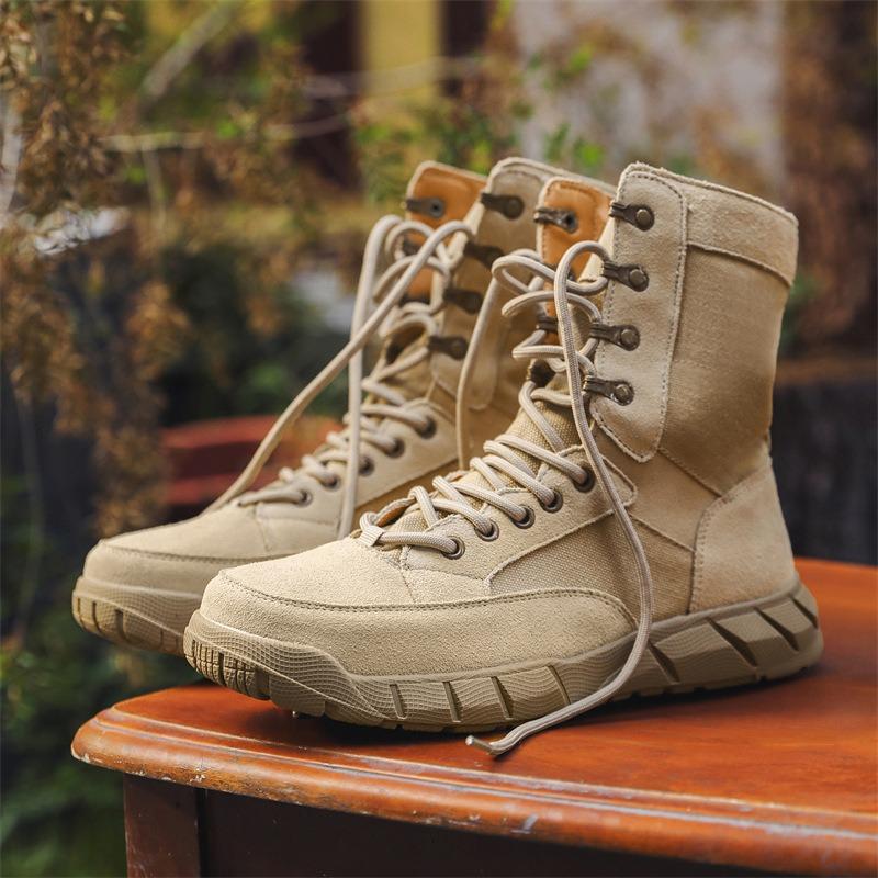 3570 Outdoor Mountaineering Boots Men's High Top Retro British Desert Tactical Boots Ami Kaji Tooling Martin Boots